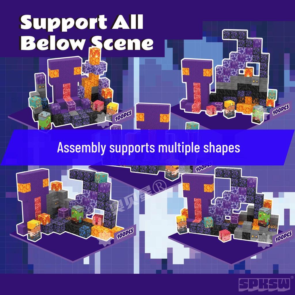Mine Cave Magnetic Building Blocks: Aobei Star Toy for Children