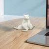 Lat Fet Katt Prydnad 3D-utskrift Realistisk Design PLA Kattfigur Realistisk Djurstaty Kisse Dekoration