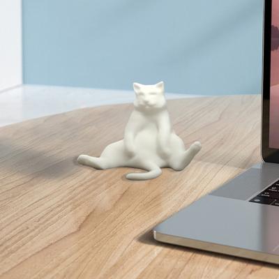 Ozdoba Líná Tlustá Kočka 3D Tisk Realistický Design PLA Figurka Kočky Realistická Socha Zvířete Dekorace Koťátka