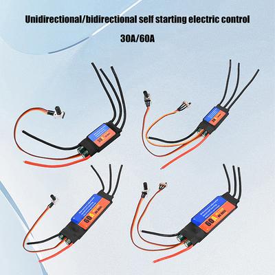 Brushless Motor Driver 2-6S 30A 60A Esc Bidirectional Self Starting Brushless Electric Regulation Speed Controller Esc For Diy