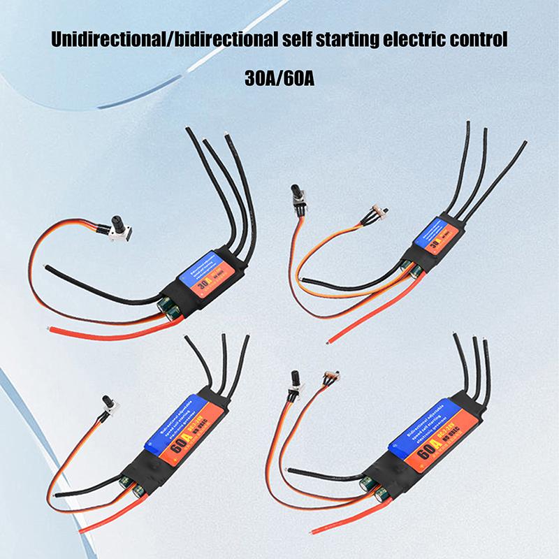 Brushless Motor Driver 2-6S 30A 60A Esc Bidirectional Self Starting Brushless Electric Regulation Speed Controller Esc For Diy