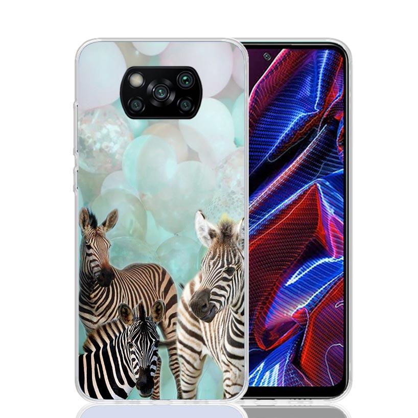Zebra Stripe Black White Case Phone Cover for Xiaomi Redmi Note 10 9 9S 8 8T 7 5 Pro Mi 12T 11T 10T 9T 12 11 Lite A3 A2 Trend Fu