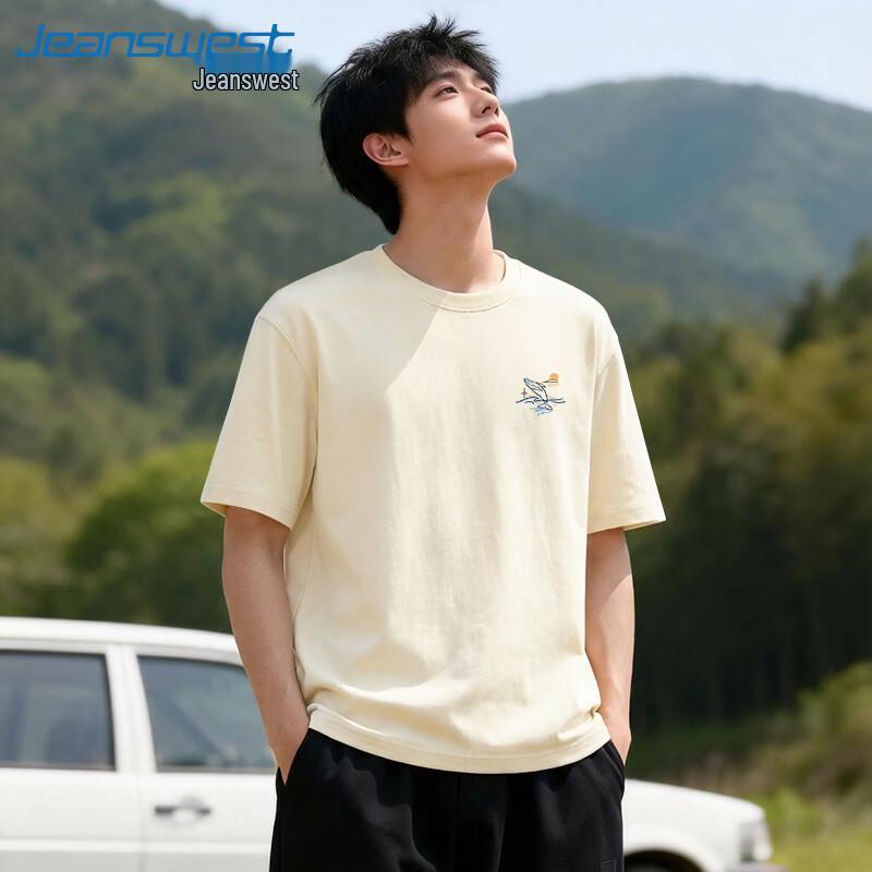 

Jeanswest Men s Short Sleeve Cotton T-Shirt with Graphic Print L