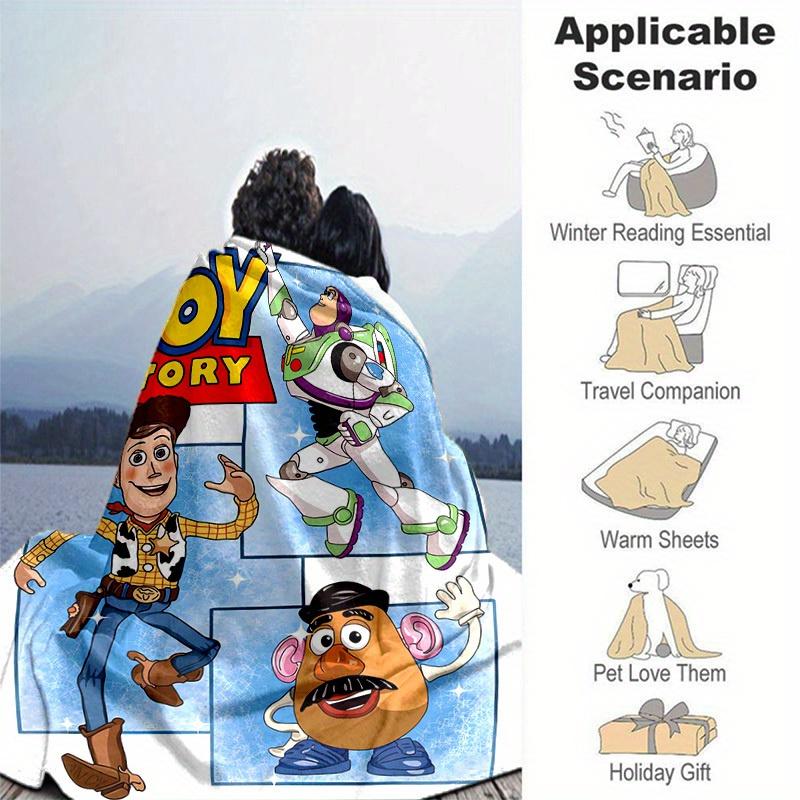 1pc, Toy Story Characters Throw Blanket Home Decor, Couch Cover, Outdoor Blanket, Gift for Friends, Flannel Throw, Suitable for Bedroom
