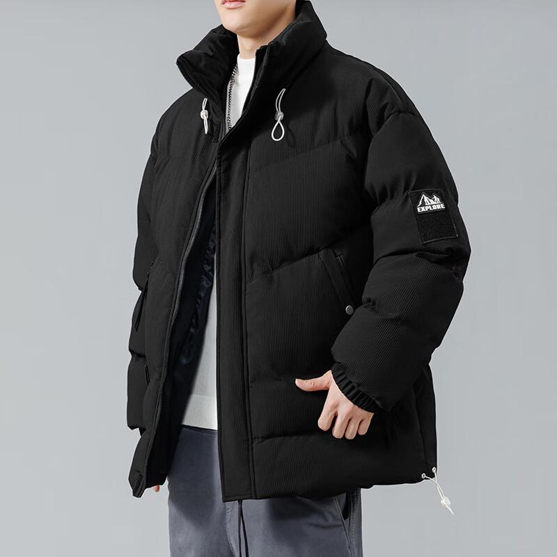 VANCAMEL Men's Winter Thickened Cotton Padded Jacket