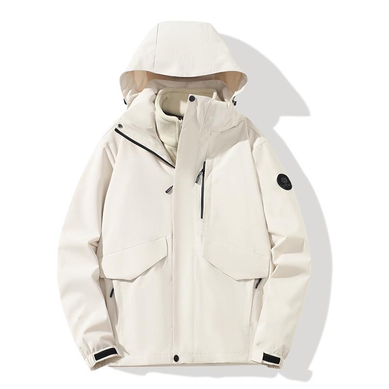 

Женская ветрозащитная и водонепроницаемая куртка 3-в-1 со съемной графеновой подкладкой - Идеально подходит для осенне-зимнего хайкинга. M