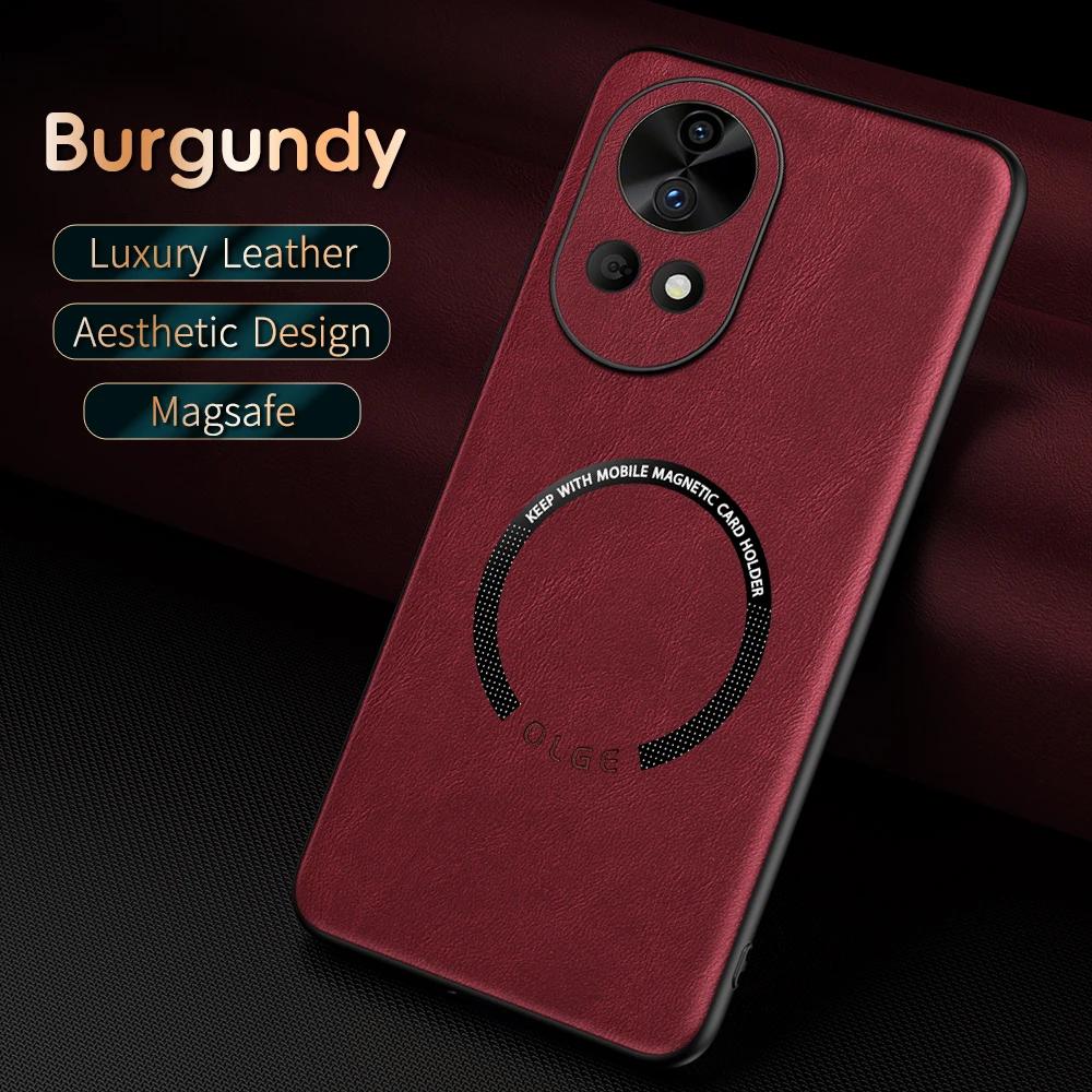 

Для Huawei Nova 13 Чехол для телефона из ПУ кожи с рисунком коровы с мелкими отверстиями, с магнитным кольцом снаружи и мягкими краями, противоударный For Huawei Nova 13