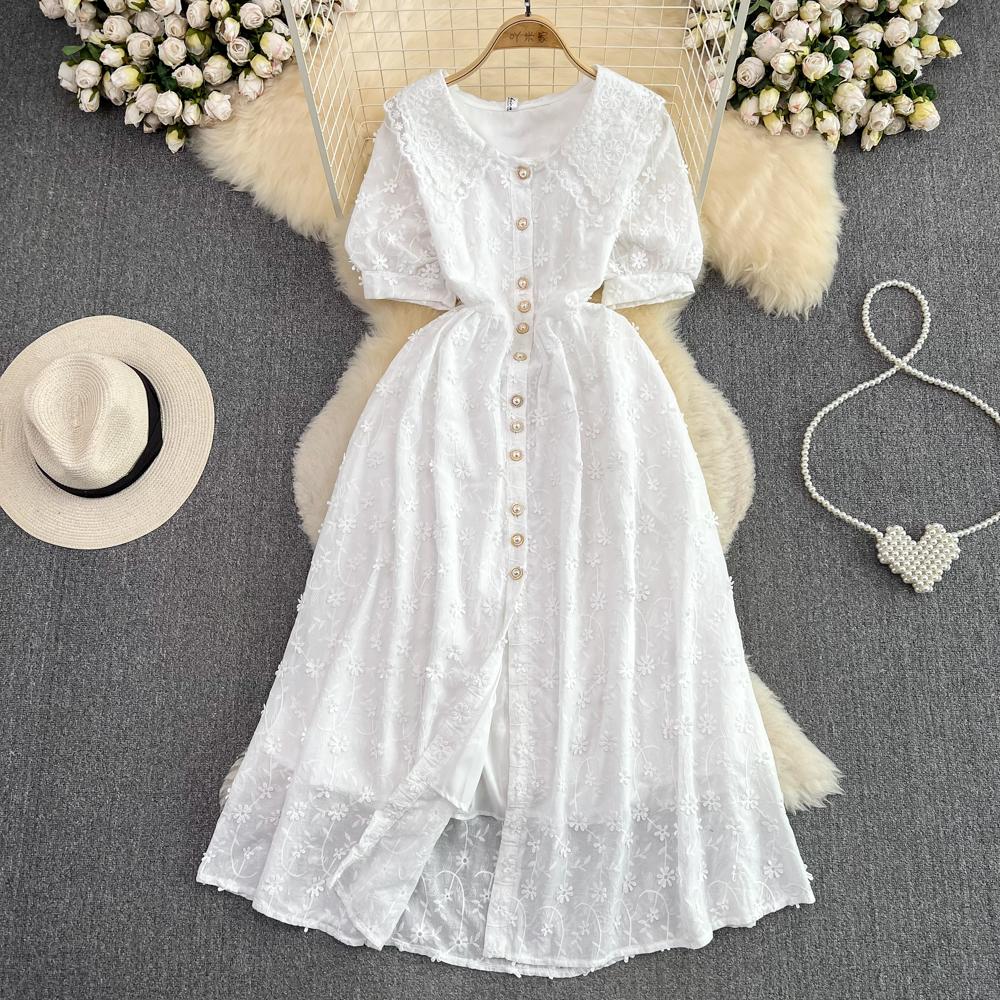 

Летняя корейская версия супер-феи системы Сена, кукла с воротником на талии, тонкое однобортное кружевное платье для пляжного отдыха