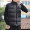 Down Cotton Clothing Men's Solid Color Vest Winter Jacket Trend Loose and Versatile Thickened Warm Outer Wear Vest