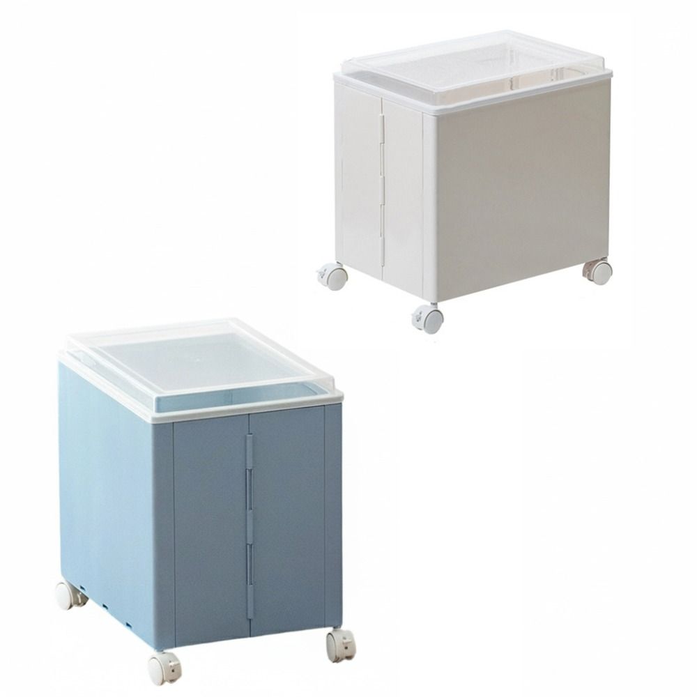 Large Capacity Stationery Storage Box Plastic Movable Bookshelf Portable File Box Study Room