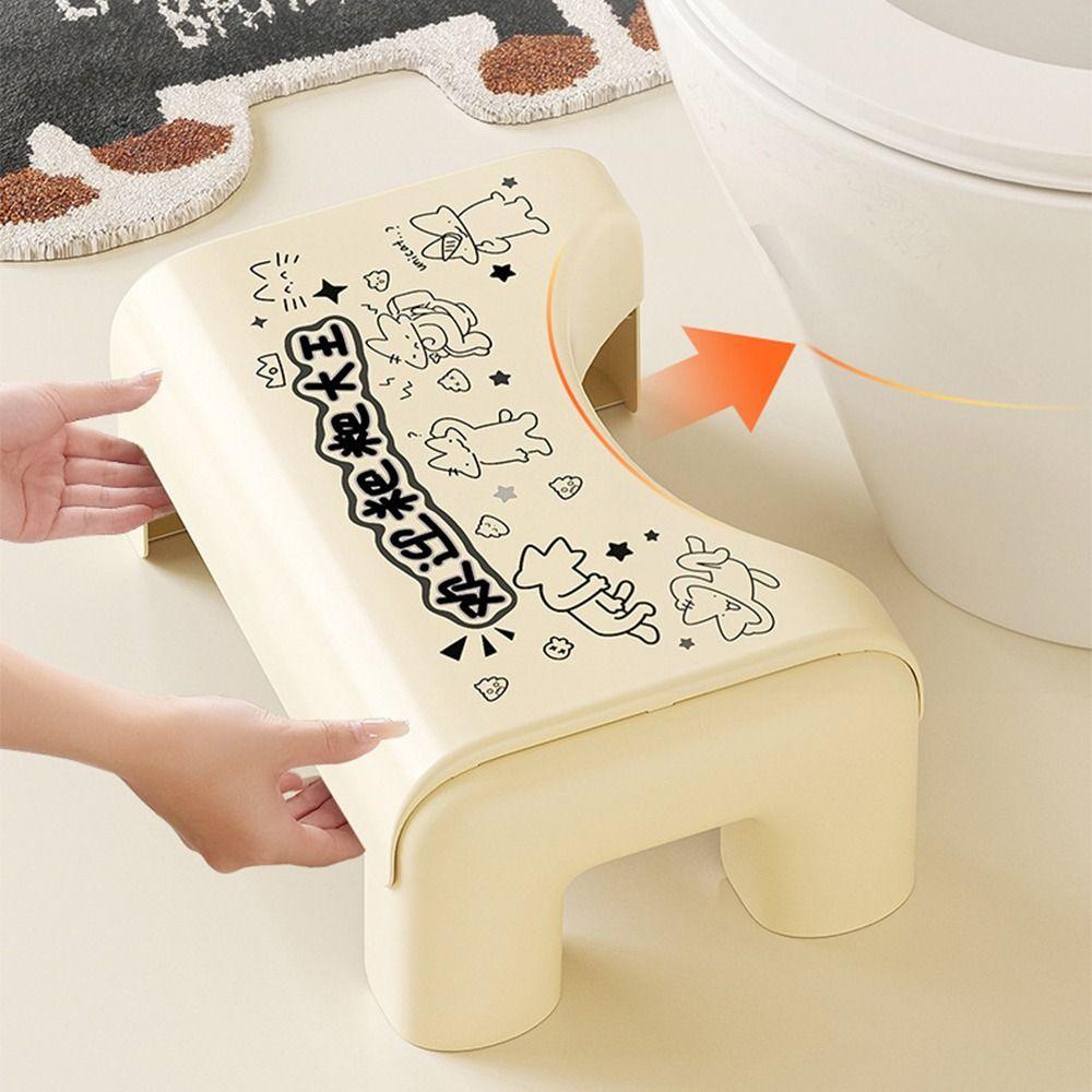 Ergonomic Toilet Footstool Waterproof Children's Toilet Stool Under Desk Footrest  Pregnant Woman