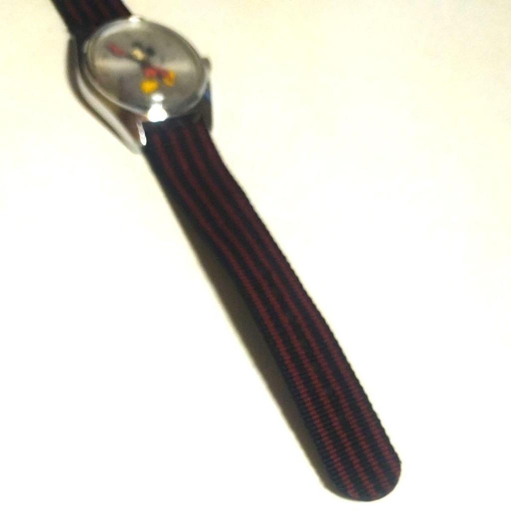 Used SEIKO Disney Mickey Mouse Manual Winding Watch Vintage Working Product Clock Retro Showa
