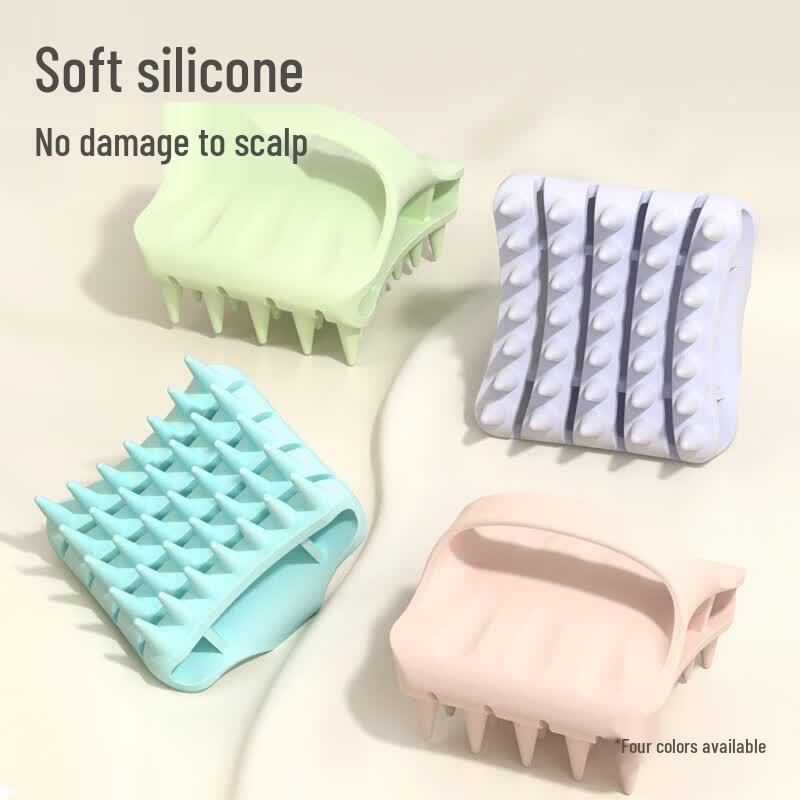 RAFFINI Silicone Scalp Massager Shampoo Brush