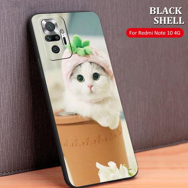 

Оригинал для Xiaomi Redmi Note 9c 10 Pro 8 9s 9a 9 9t K40 8t 11 K50 11s 5g K40s Celulares Fundas Cute Cat Kitten
