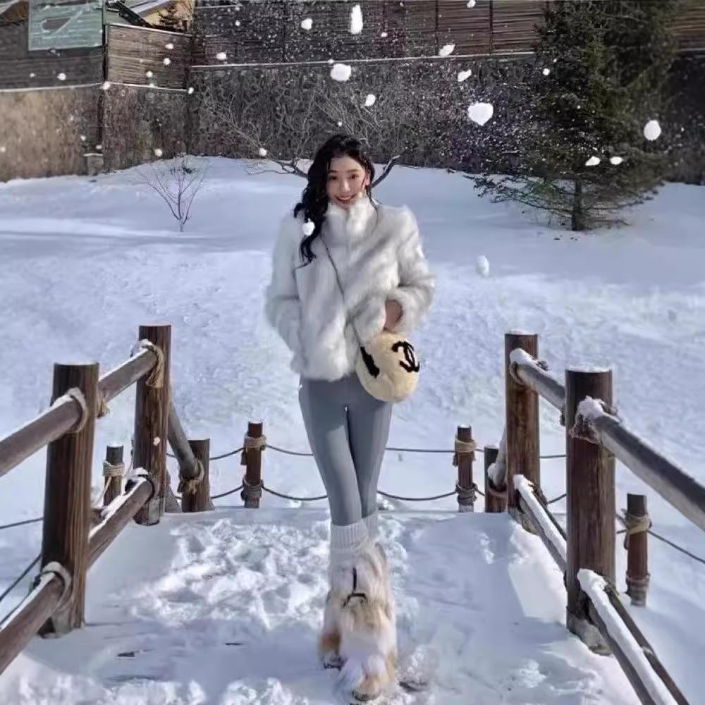 Fur Coat Women's Winter Short Fur Top New Imitation Fox Fur Fur Coat Winter Top