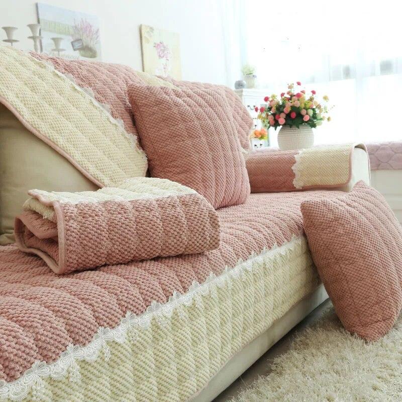 Copridivano per soggiorno, copridivano in cotone, cuscino per divano in jacquard, asciugamano per divano quattro stagioni, set di protezione per divano a L