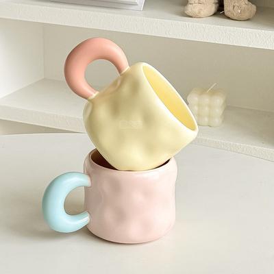 Tazza in Ceramica con Coperchio + Cucchiaino Tazza da Caffè Carina Femminile per Ufficio Tazza da Acqua per la Casa di Coppia
