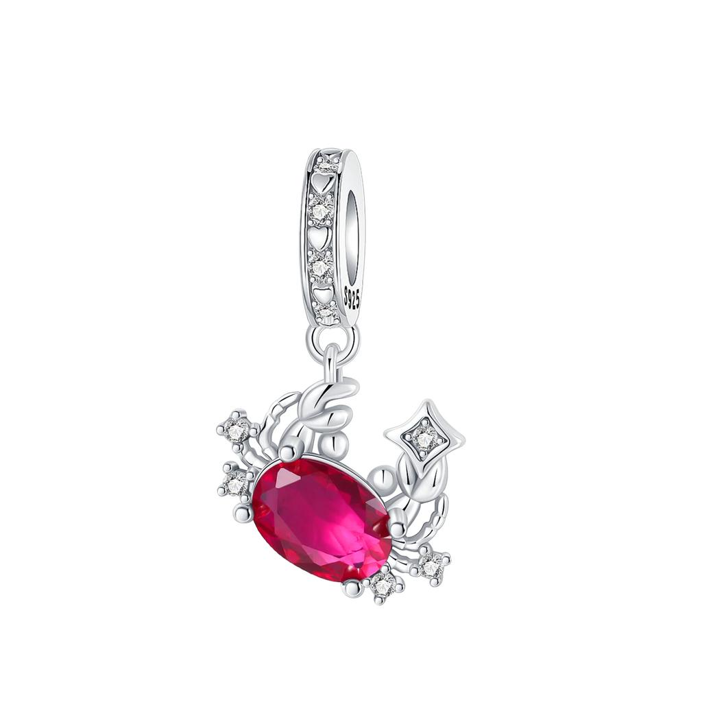 New Copper Red Christmas New Year Animal Love Flower Pendant Beads Fit Original Bracelets Necklaces Jewelry Gifts