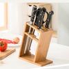Kitchen Knife Holder Knife Rack  Kitchen Utensils Multi-functional Storage Rack  Solid Wood Knife Holder  Chopstick Cage Storage