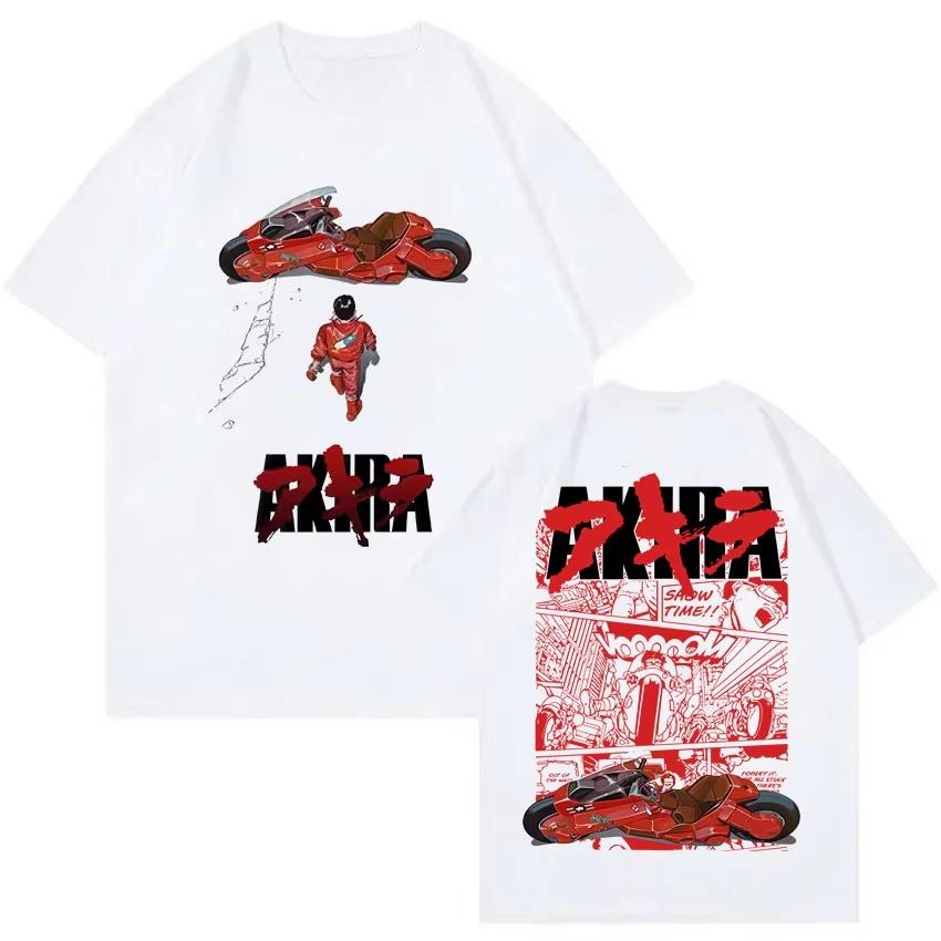 Summer Hot Sale Japanese Science Fiction Cartoon Movie Anime Akira Graphic T Shirts Unisex Hip Hop Streetwear Oversized T-Shirt