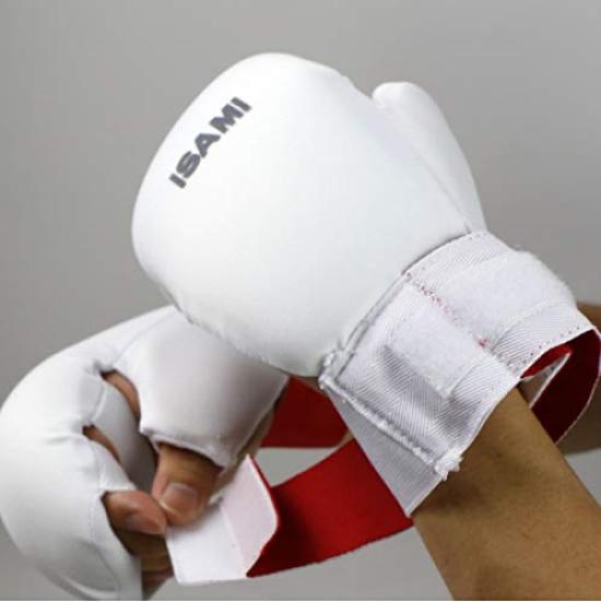 ISAMI Reversible Fist Supporter Red and White Reversible (wrist Part) L-3093