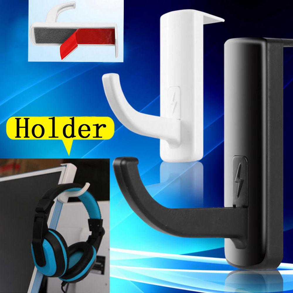Gaming Earphone Stand Hanger Computer Monitor Rack Base Headphone Headset Stick-on Holder Accessories For All Earset