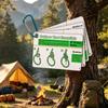 Mini Carabiner Rock Climbing Knot Cards Waterproof Cards Knot Guide Cards  Backpacking