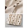 Women's Waist Slimming A-line Skirt Simple Polka Dot Dress MIDI Skirt