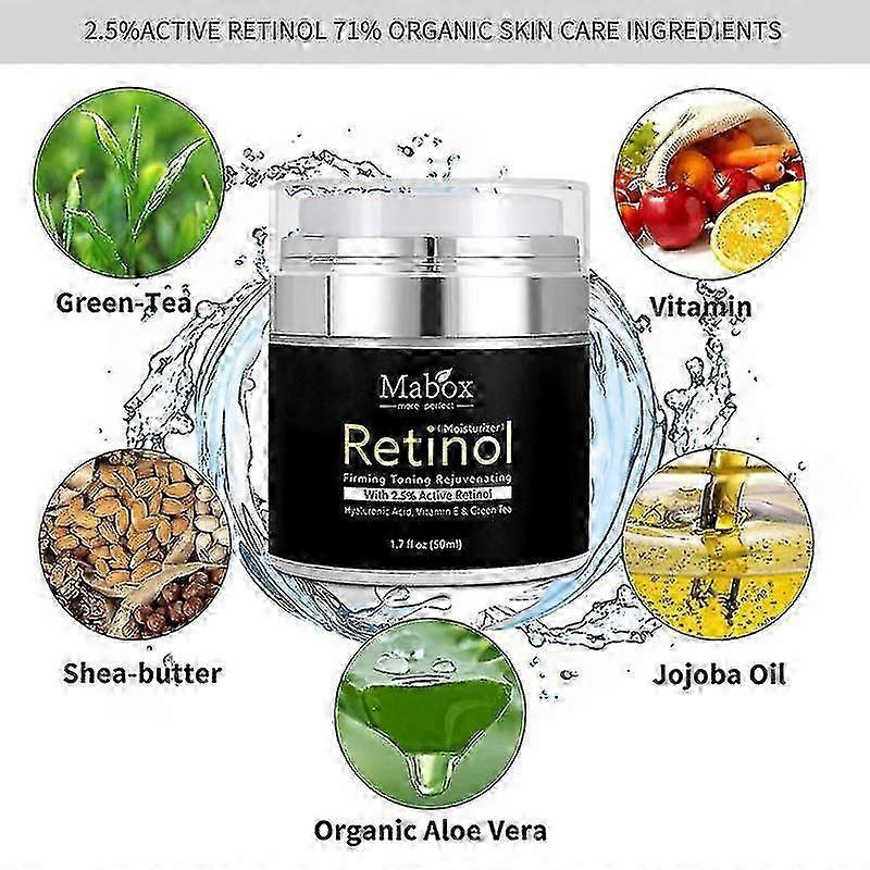 MABOX 2.5% Retinol Whitening Face Cream + Vitamin C Serum Anti-aging Remove Wrinkle
