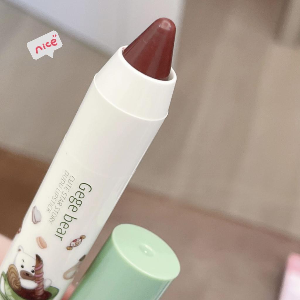 Dudu Lipstick Moisturizing and Easy-to-color Water-gloss Mirror Long-lasting Whitening Crayon Lipstick