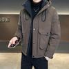 Men's Thickened Down Winter Jacket - 2025 High-End Short Style, Plus Size, Outdoor Mountaineering, Workwear Coat