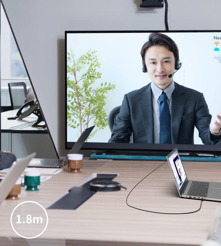 USB C HDMI Conversion Cable HDMI Connection Cable Type C To HDMI Conversion Adapter To HDMI Compatible with Thunderbolt3 No Settings Required Work