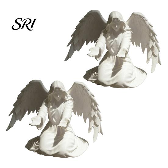 Office Pen Holder Angel for Desk 3D Printed Statue Pencil Display Living Room Decor Stand Decorative Organizer Home Bedroom Desktop
