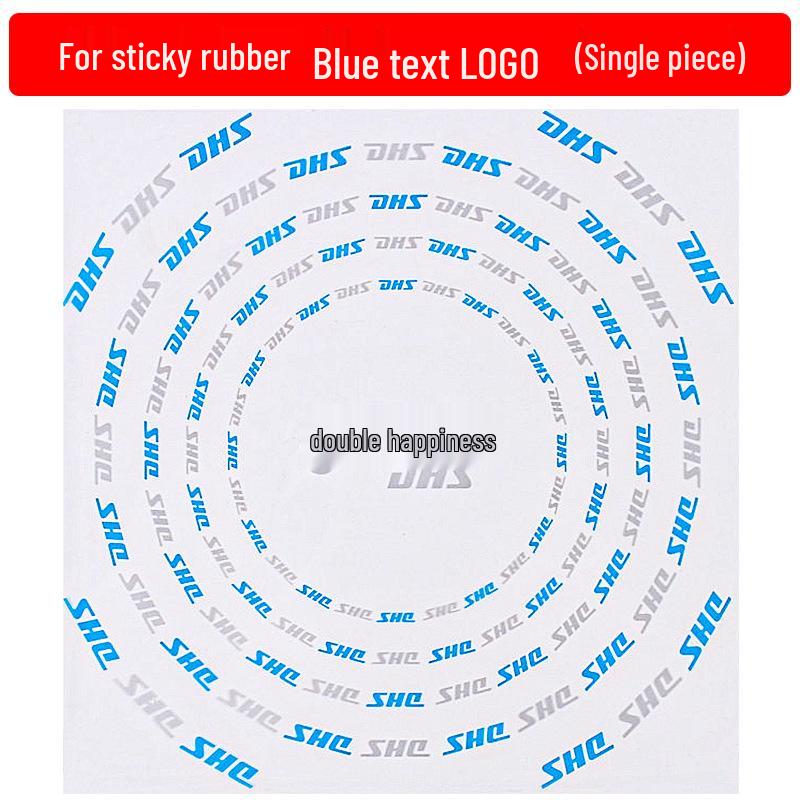 Double Happiness Table Tennis Paddle Protection Set: Rubber Film, Edge Protector, Cleaning Sponge.