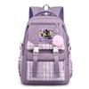 Katseye K-pop Girl Group Print Backpack for Students Cute Plush Ball Charm Daily School Bag Multi-Color