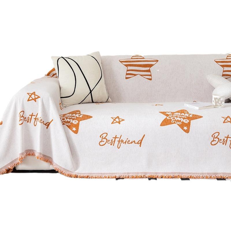 Simple Style Nordic Sofa Towel All-Inclusive Universal Sofa Cover Cloth Dust Cover Anti-Scratching Chenille Blanket Anti-Scratching