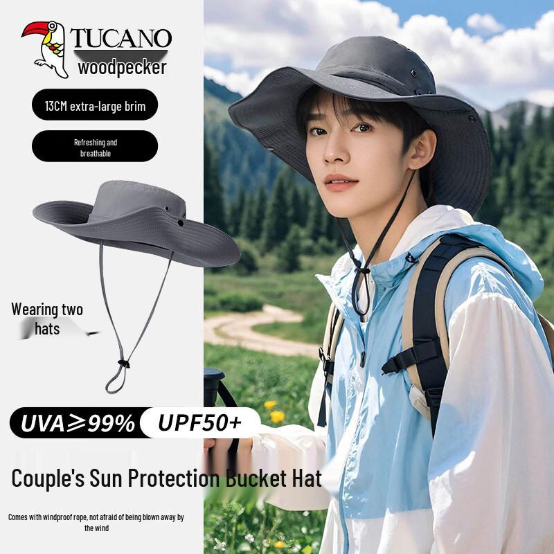 Unisex Outdoor Wide-Brim UPF50+ Sun Hat One Size