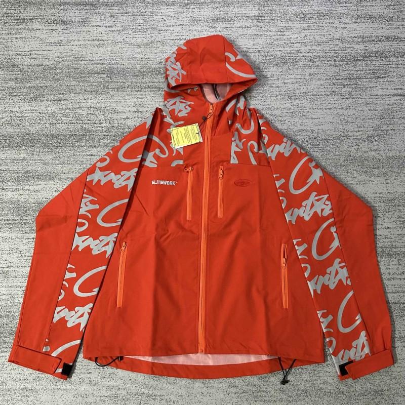 Mens Waterproof Windbreaker Jacket Elite Work Reflective Coat Casual Outdoor Hooded Youth
