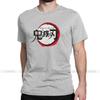 Vintage Demon Slayer Anime T Shirt Men Round Collar 100 Cotton T Shirt Short Sleeve Tees