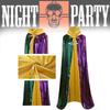 Chic Halloween Adult Hooded Cloak In Various Colors For Spooky Vampire Bride Looks
