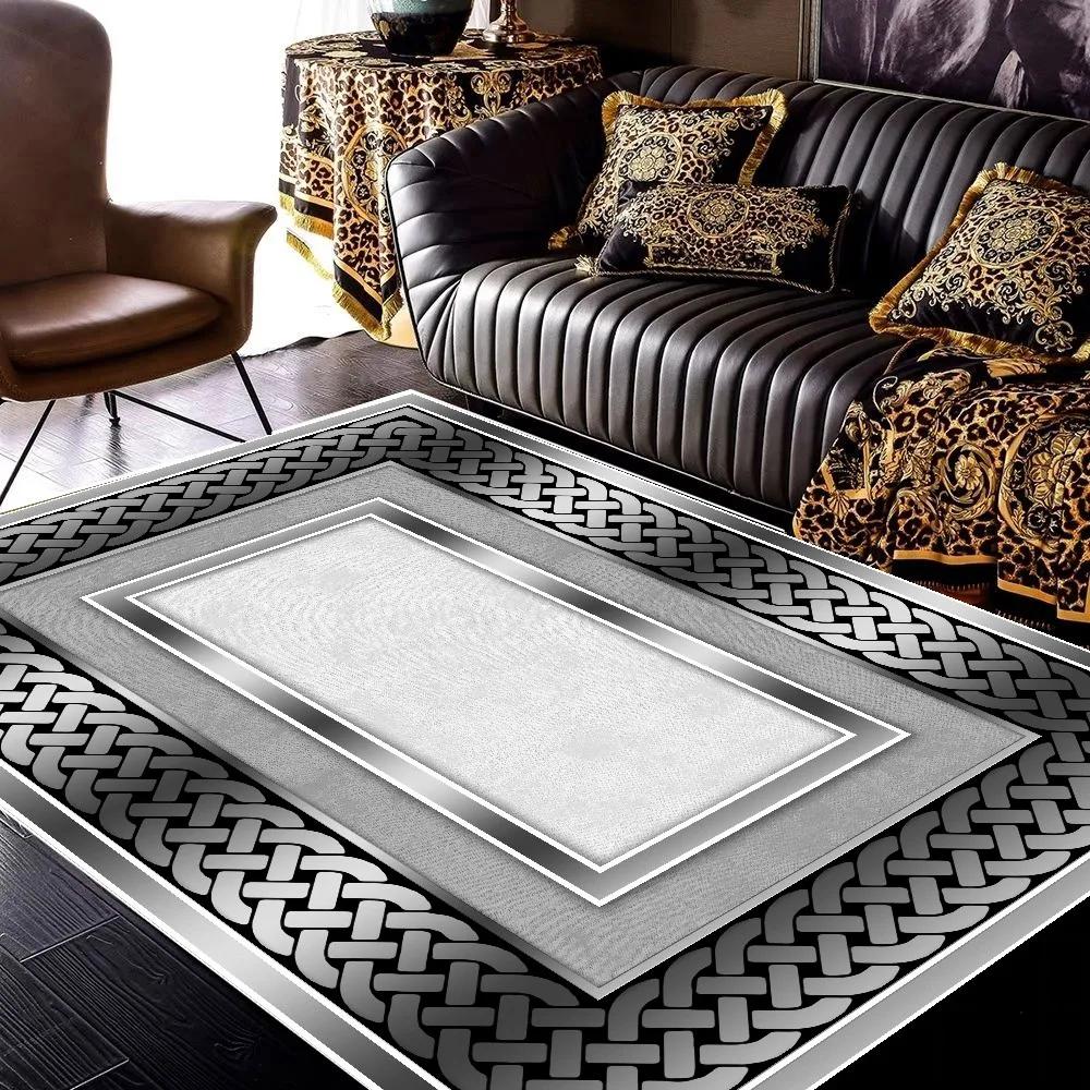 Teppiche mit goldener Marmorstruktur für Heim-, Wohnzimmerdekoration, Schlafzimmer, Ankleidezimmerteppich, rutschfest, großflächiger Teppich, Sofabodenmatte