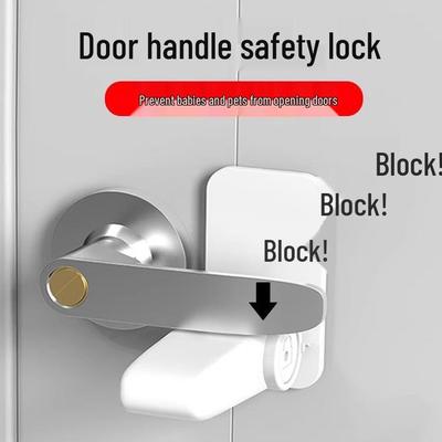 Childproof Door Handle Lock for Security and Pet Safety