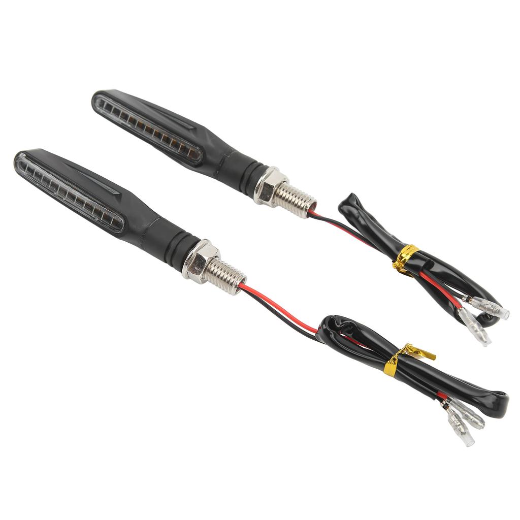 1 Pair 12V Motorcycle Turn Signal Lights LED Indicator Lamp for Sport Street Bike Off Road Chopper