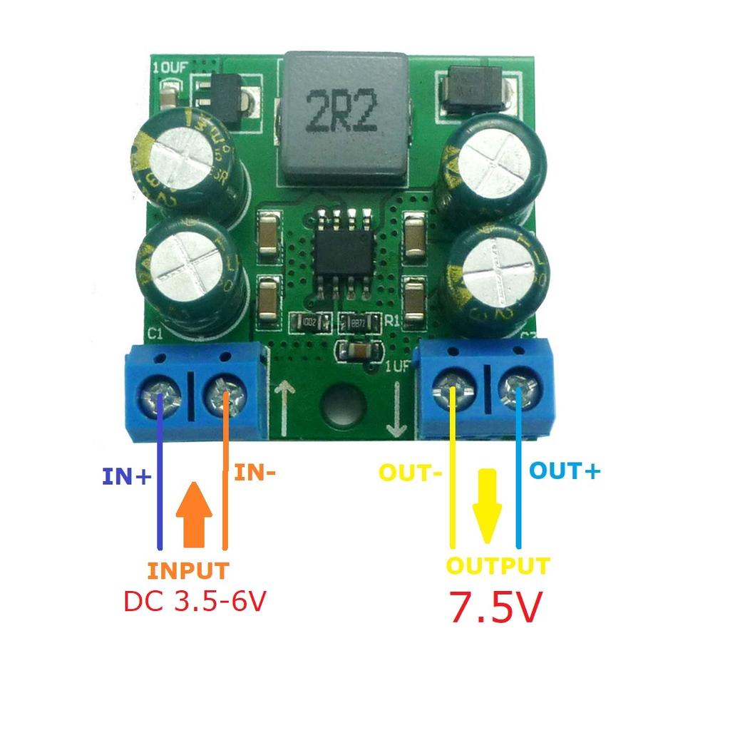 60W DC 3.7-20V to 5V 7.5V 9V 12V 15V 24V Step-Up Boost DC DC Converter Module for Motor PLC LED PTZ