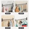 Kitchen hook No punching stainless steel wall-mounted kitchen utensils storage rack, kitchen and bathroom movable pendant row hook