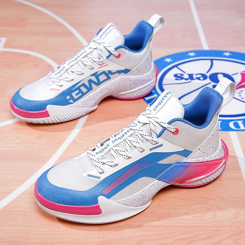 

Men s Basketball Shoes, Breathable, Non-Slip, Cushioning, Wear-Resistant, Stable, Rebound, Practical Competition Sports Shoes 45