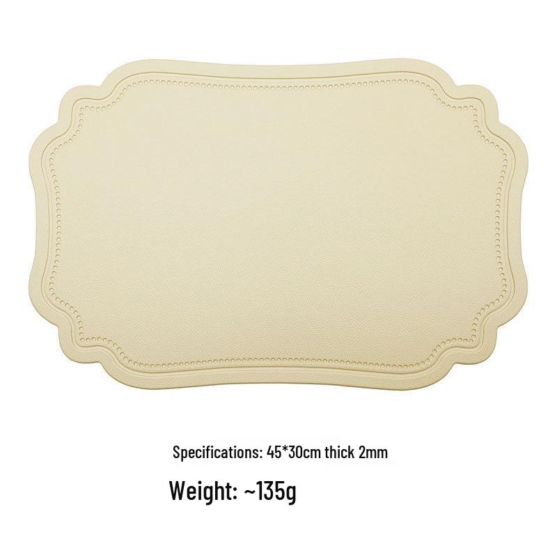 

Скандинавський Ретро Підкладка з Штучної Шкіри: Водонепроникний, Маслостійкий, Ізольований, Захисний від опіків Настільний килимок для домашнього використання 45x30x0.2 cm