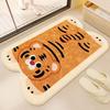 Animal Theme Material Bathroom Floor Mat Thickened Cartoon Design Toilet Carpet Non-Slip Irregular Shaped Foot Mat Bathroom Use