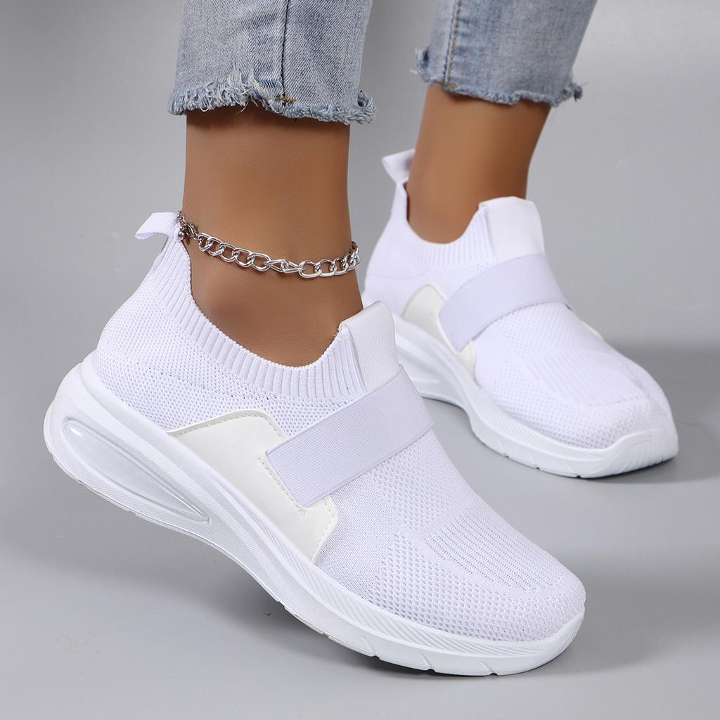 Vår Nye Damesportssko, Moteable, Pustende, Lettvektige, Sklisikre, Slitesterke, Fritidssportssko, Flate sko