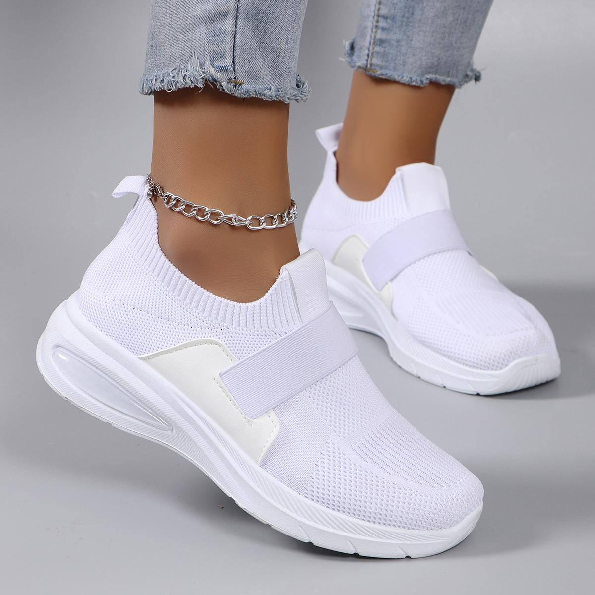 

Весенняя женская спортивная обувь, модная, дышащая, легкая, нескользящая, износостойкая, повседневная спортивная обувь, туфли на плоской подошве 37